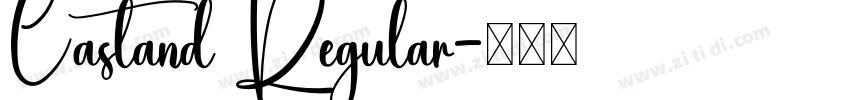 Castand Regular字体转换